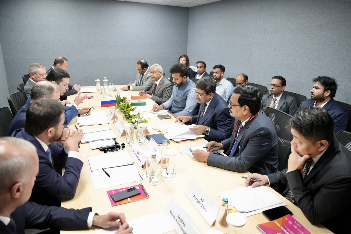 subhakarpappula's tweet photo. Build, rather than buy. That was my message at #INNOPROMIndia 2026 in New Delhi, speaking at the UAC session.

India is becoming the world's third-largest aviation market, yet hundreds of towns still wait for their first flight. UDAN has flown 1.5 crore+ (15 million) passengers in 9 years. UDAN 2.0 adds 120 new destinations with nearly Rs 29,000 crore (USD 3 billion+) behind it.

The demand was always there. What was missing was the right aircraft. With UAC, Flamingo Aerospace is on a phased path to localise and industrialise the IL-114-300 in India. From buyer of aircraft to builder of them. Make in India, make for the world. 🇮🇳🤝🇷🇺

My gratitude to Hon'ble Prime Minister Shri @narendramodi ji & Hon'ble Minister of Civil Aviation Shri @RamMNK ji, the Government of India and the Government of Russia. 

Grateful also to have joined the Indian delegation, alongside the Hon'ble Minister, in discussions with the Russian delegation.
None of this happens alone with the support of my parents, partners, advisors and investors. 

A truly blessed moment. 🙏
India can build what the world flies. This is only the beginning.
#MakeInIndia #UDAN #Aerospace #IL114 #IndiaRussia #Aatmanirbharbharat #flamingoaerospace #Aviation