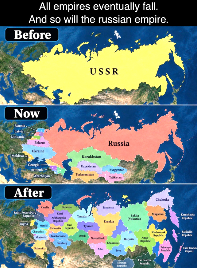 WW3finalboss's tweet photo. 🇷🇺 THE RUSSIAN EMPIRE WILL FALL

HISTORY SPARES NONE https://t.co/TnKfHNiu6i