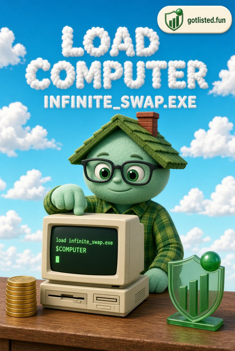 listeddotfamily's tweet photo. @pointfarmcap $COMPUTER load infinite_swap.exe

@pointfarmcap @LaunchOnSF https://t.co/SdGtvAkSJ7