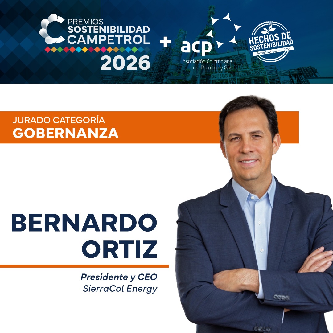 campetrol's tweet photo. ¿Su empresa está impulsando iniciativas que fortalezcan la gobernanza, la ética empresarial y la sostenibilidad en la toma de decisiones?

Les presentamos a los jurados que evaluarán la categoría Gobernanza en esta edición de los Premios Sostenibilidad CAMPETROL 2026:

- Bernardo Ortiz, Presidente y CEO de SierraCol Energy.
- Maria Andrea Trujillo Dávila, Profesora Titular de Investigación y Codirectora del Centro de Estudios en Gobierno Corporativo del CESA.
- Margarita Obregón, Consultora Senior en Lemaitre Consultores.

Referentes en liderazgo empresarial, gobierno corporativo y gestión estratégica, cuya experiencia será clave para identificar aquellas iniciativas que promueven una cultura de integridad, fortalecen la transparencia organizacional y consolidan prácticas responsables para la generación de valor sostenible.

📢 Aún está a tiempo de postular su iniciativa.

⏳ La convocatoria estará abierta hasta el 26 de septiembre.

Reconozcamos juntos los proyectos que están elevando los estándares de ética, cumplimiento, gestión de riesgos y rendición de cuentas, contribuyendo a organizaciones más resilientes, transparentes y sostenibles.
