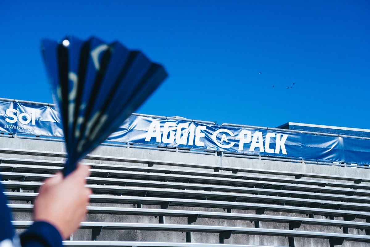 UCDfootball's tweet photo. Calling all students 🗣️

Get loud to cheer on our Aggies by grabbing an official UC Davis paper hand clapper at the student gates prior to tomorrow night’s home opener!

Arrive early and pack the stands ‼️

#GoAgs | #Shredville https://t.co/ltYJbLApzR
