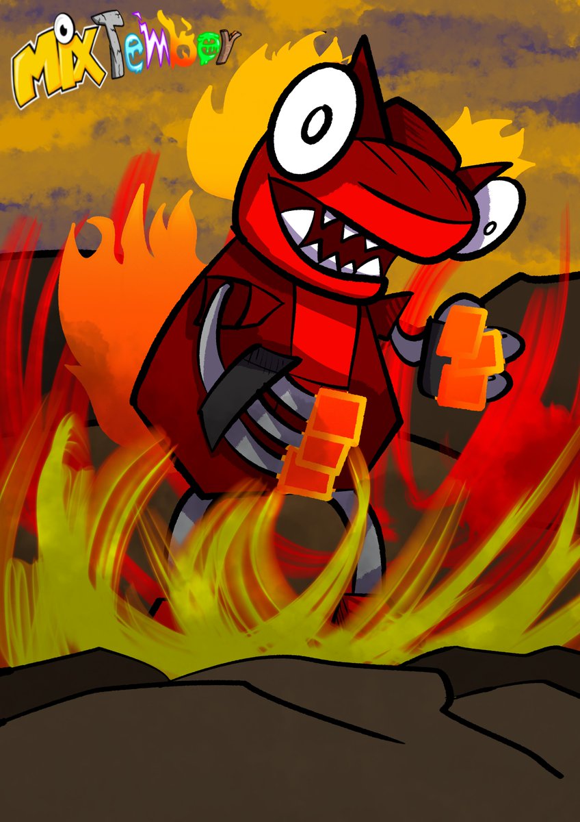 Erick27963404's tweet photo. Día: 18 Kaiju #mixtember #mixels #mixelsfanart #Godzilla1998 https://t.co/elYMFOHeiB