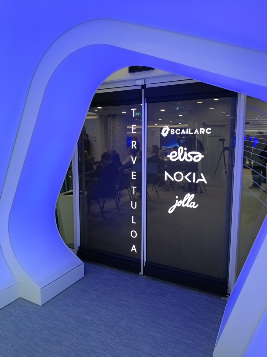 JollaHQ's tweet photo. Today, Scailarc, Elisa and Nokia demonstrated a new calling experience where a phone call becomes more than just a voice connection and the call was made with the Jolla Phone.

Elisa's President & CEO Topi Manner called artist Robin Packalen, and Robin handled what the call was about without ever answering it and without needing an app. It runs on IMS Data Channel technology with trusted caller verification enabled through Nokia's Network as Code platform, and the call was made with the Jolla Phone.

We’re proud and excited to have the Jolla Phone play a part in showcasing what mobile calling can become.  ❤️

Read more here: https://t.co/YjmHepARLO

#jolla #scailarc #elisa #nokia️