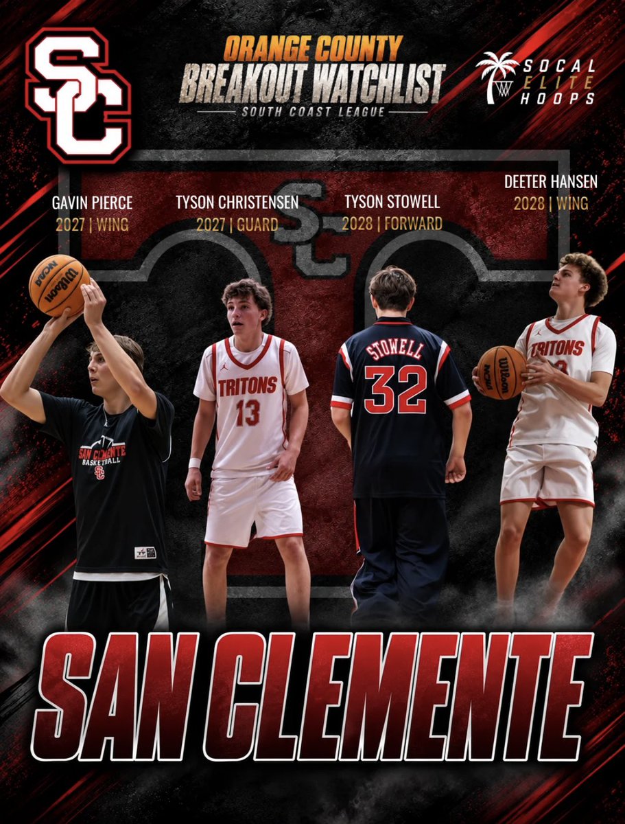 SoCalEliteHoops's tweet photo. OC Breakout Watchlist: South Coast League 🍊

A look at some players to watch heading into the 2026-27 season across the South Coast League.

Who makes the biggest jump this season? 👀

@Tesoro_Hoops @SCTritonHoops @sjhhsbasketball @BoysAliso https://t.co/VLisRwWv78