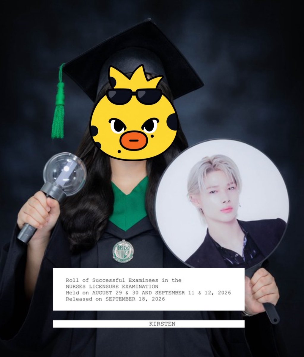biscomail's tweet photo. MAY RN NA KAYO @ENHYPEN_members 😭

to my enha, thank you for being my comfort, motivation and source of strength throughout this journey 😭 this achievement is also for you!!!

NI-KI, MAY NURSE KA NA!! 😭

From being an engene to a registered nurse 🙏🏻 finally, we made it!!! https://t.co/YAexI8yAyg