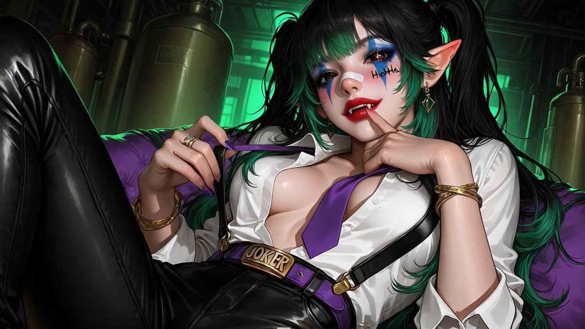 goddessdarling2's tweet photo. Why so serious? 

Its not like im taking EVERYTHING from you... 

Or maybe i am actually 🤣

Now show me you can be even more obsessive than Harley...

$END till youre broke 💸💜
.
.
.
#findom #2dfd #nofap #findomme #2dfindom #cosplay #roleplay #DCuniverse #batman #joker https://t.co/BWLKJvRhCr