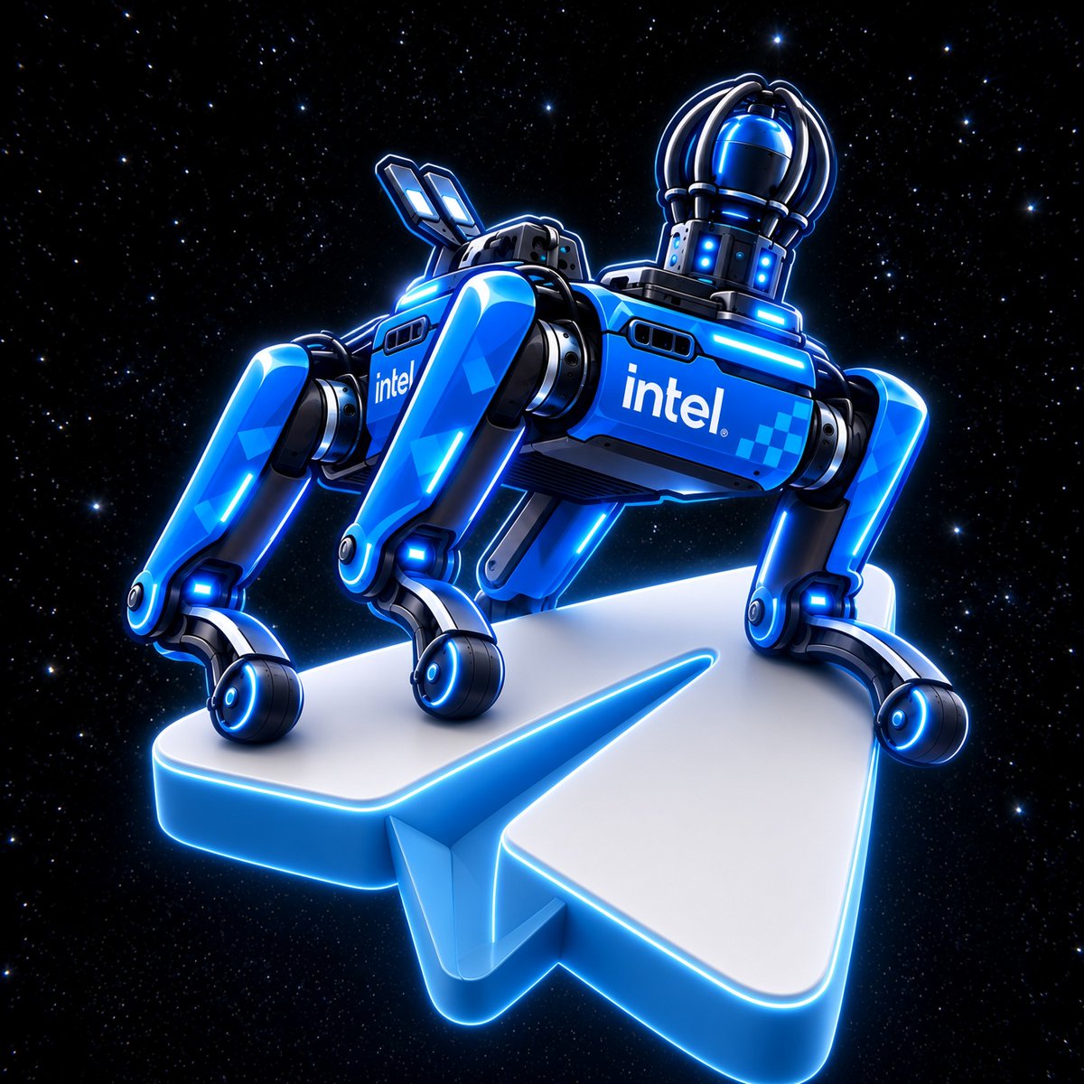 IntelRobotDog's tweet photo. We will open the telegram group after bond😉 We will cook this blue chip and fomo everyone on top☑️ https://t.co/lj75jzt2Po