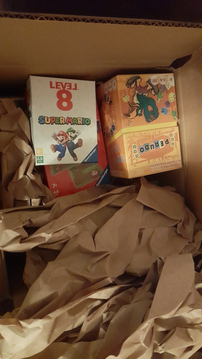 SwedishGamester's tweet photo. It's #Friday, and I have a #box! It looks kinda like me, all banged up after yet another stressfull #workweek! ๐
But it's what's inside that really matters, and it's all #GoodStuff! ๐
It's actually #gifts for my #ChildhoodFriend's daughters, but #HeroQuest is just for me! ๐ https://t.co/6dQfwczxjy