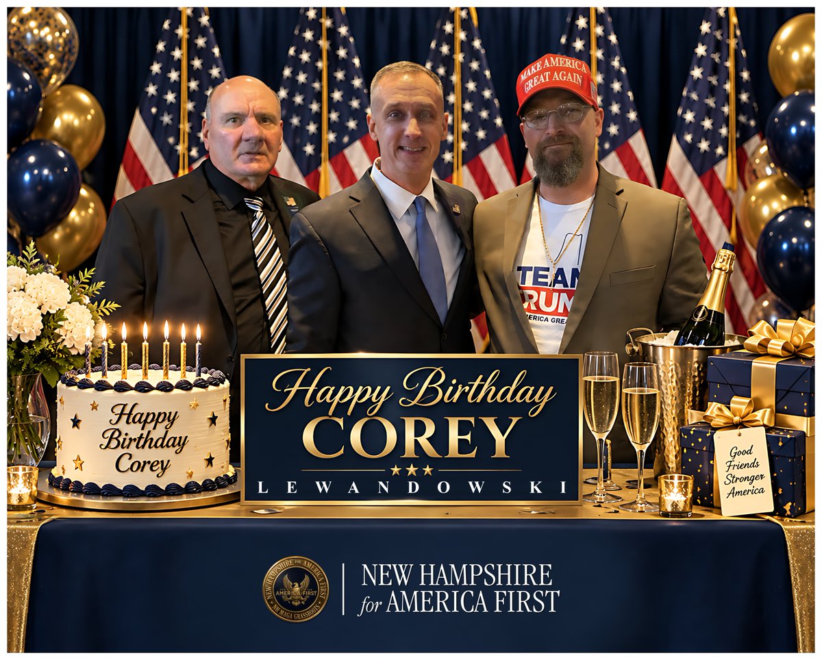 bbretonwindham's tweet photo. Happy Birthday @CLewandowski_from @Nh4Trump603 NH4AF | NHMAGA | Veteran-Led Grassroots Group #NHPolitics #MAGA #NH4TRUMP https://t.co/Ysp7IoJUGO