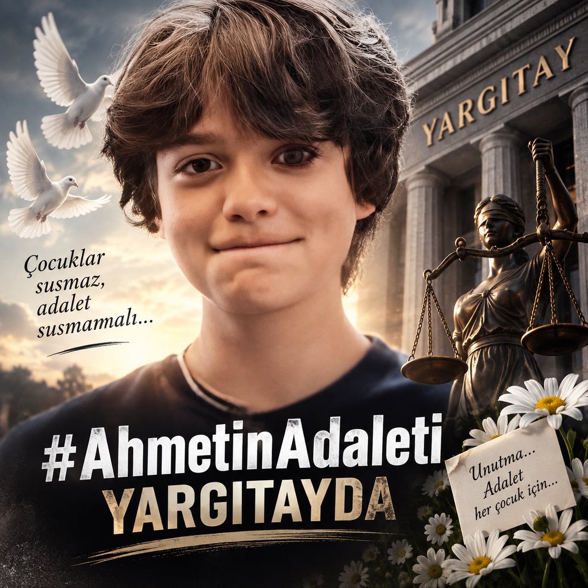 YusAhmet2011's tweet photo. Yasemin’in adalet çığlığı Yargıtay’da yankılansın, Ahmet’in hakkı artık teslim edilsin! ⚖️🕊️

#AhmetinAdaletiYargıtayda https://t.co/HQa2AQ8tci