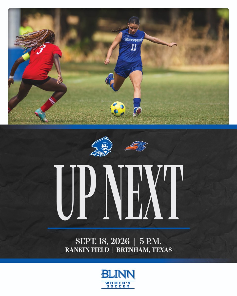 BlinnAthletics's tweet photo. Blinn women's soccer battles Angelina in a Region 14 matchup tonight at Rankin Field! Let's Go BC! https://t.co/ouEOo1gfHp