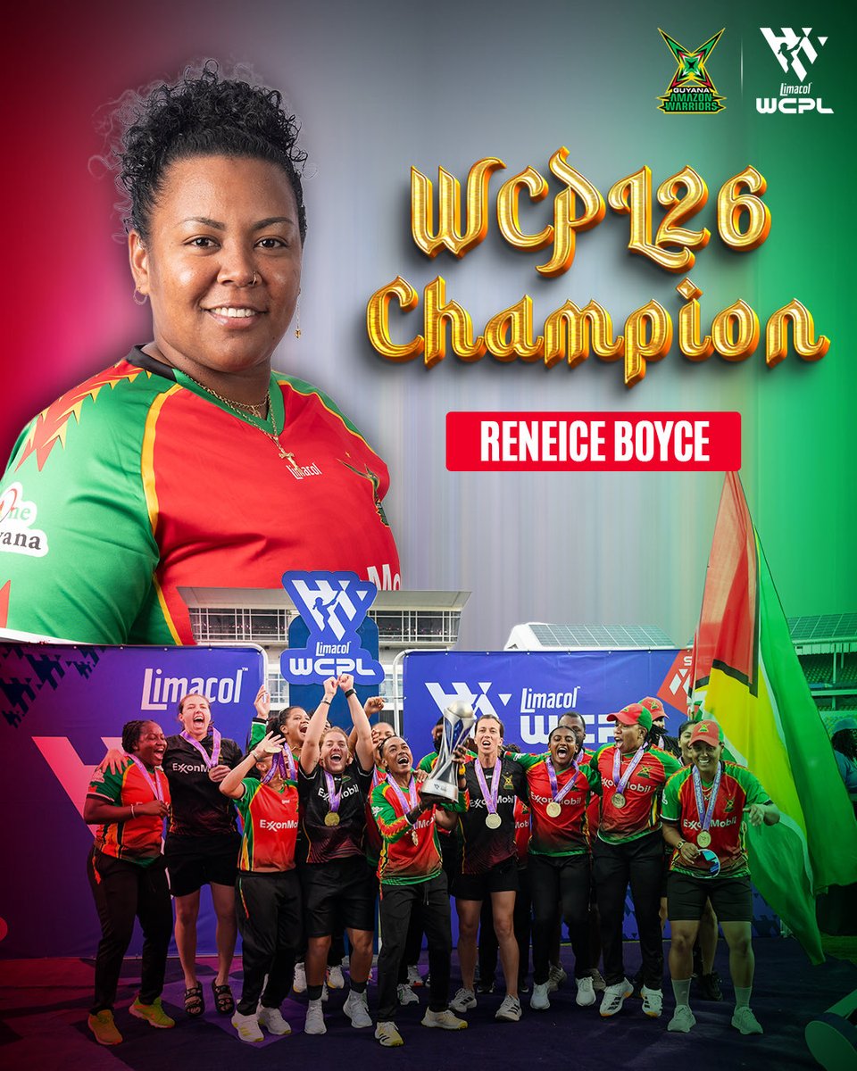 amznwarriors's tweet photo. Etched into WCPL history! π
#GuyanaAmazonWarriors #WCPL26 #WCPL26Final https://t.co/EBPDkUJxd4