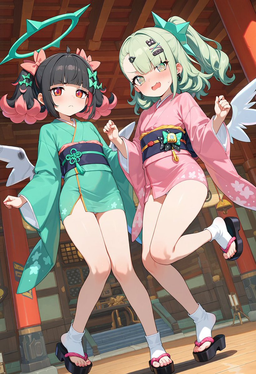 IdolNangongYu's tweet photo. Had to visit the temple for today's class~ 💚
@Sunnabrat2 was complaining all the way about the Kimonos but I personally didn't mind them~ 🤭

What do YOU think Oniichan?💢😭 https://t.co/ltl6a9nQMU