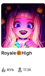 RHCommunity_'s tweet photo. ROYALE HIGH REACHED 17K PLAYERS!!🎃👻 #Royalloween #foryou #Royalehigh #roblox #eveningfall https://t.co/wWdfOUeqCD