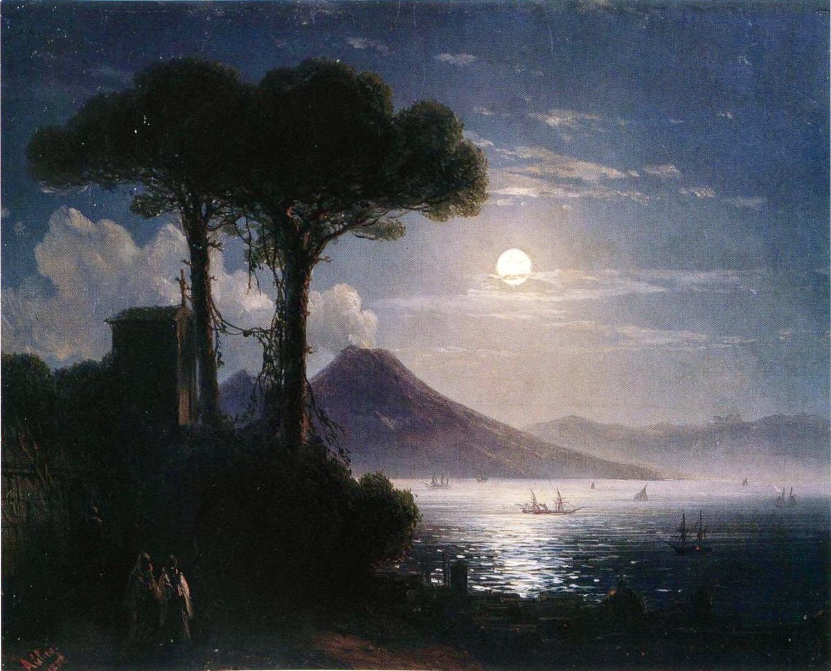 JimBeattie18's tweet photo. Moonlight in Naples 
Ivan Aivazovsky. https://t.co/wF4ebObphp