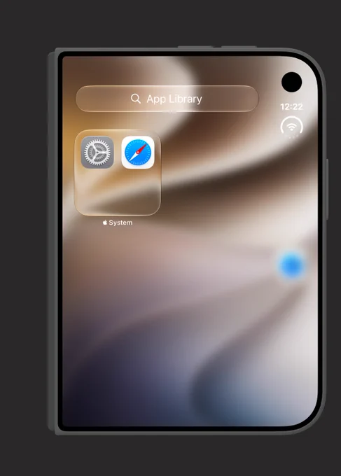 iPhone Duo running in Device Hub. iPhone Duo only shows safari and settings available.
