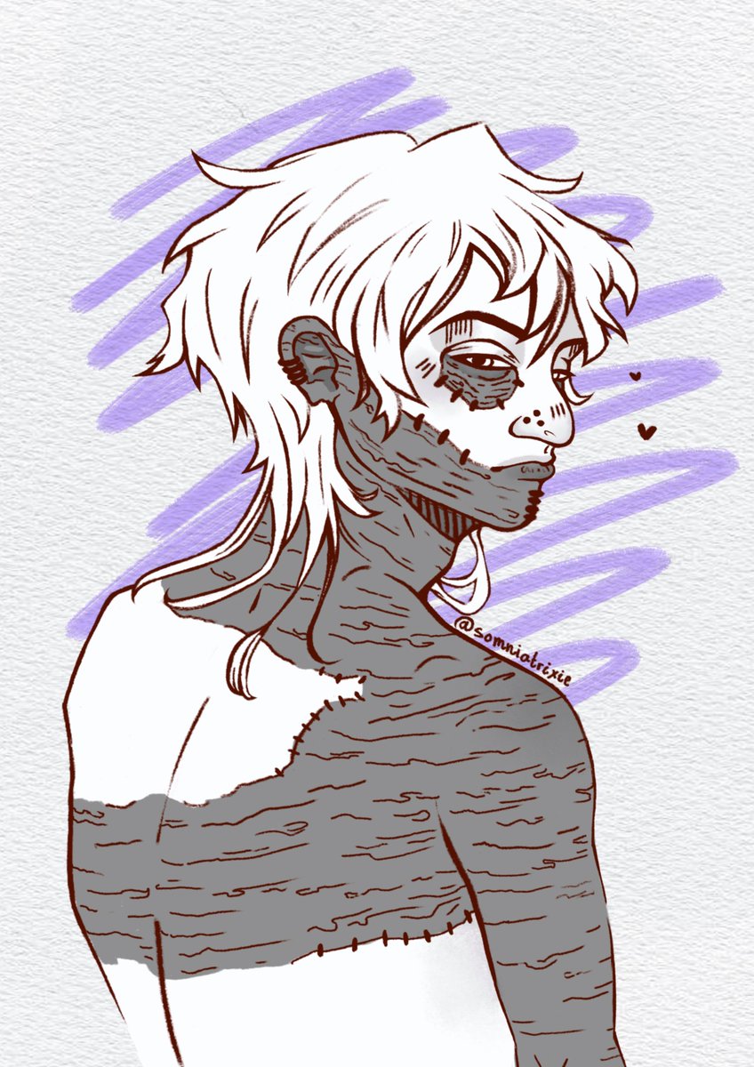 somniatrixie's tweet photo. Dabi doodle <3 https://t.co/pRDdCdufVp
