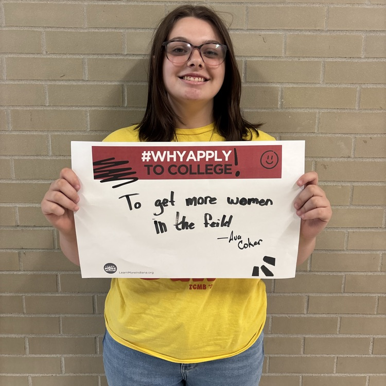 TCCSTrojans's tweet photo. Tri-Central seniors shared with us today why they are applying to colleges!  #WhyApply
College Go Week 
September 21-25 https://t.co/rrHci1Nk43