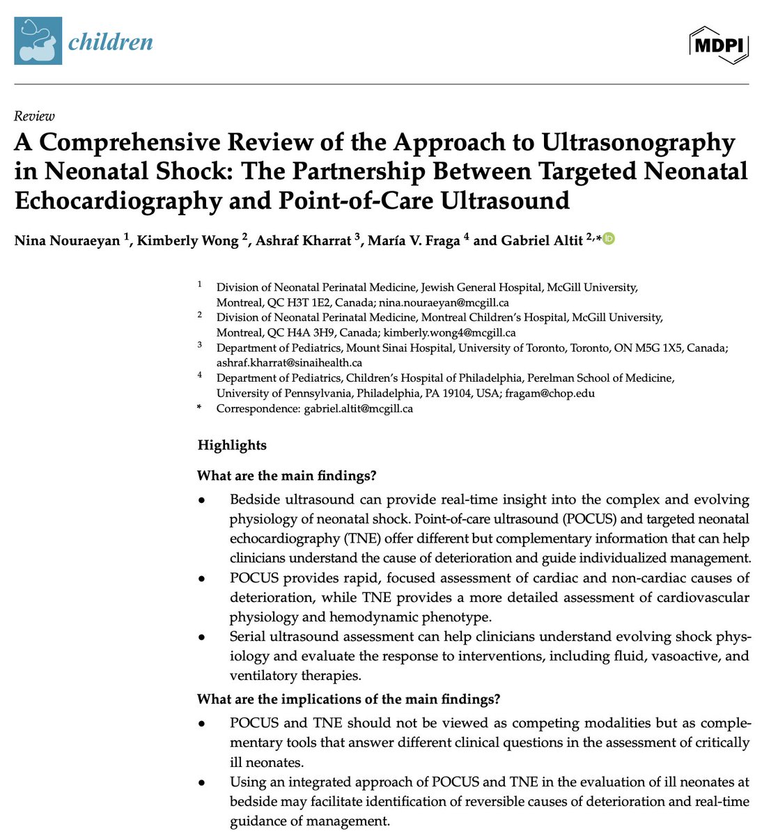 CardioNeo's tweet photo. New article on POCUS and TNE complimentary approaches in neonatal shock at @MDPIOpenAccess 
https://t.co/zBcEoQrbgz https://t.co/YMNRWLKGpJ
