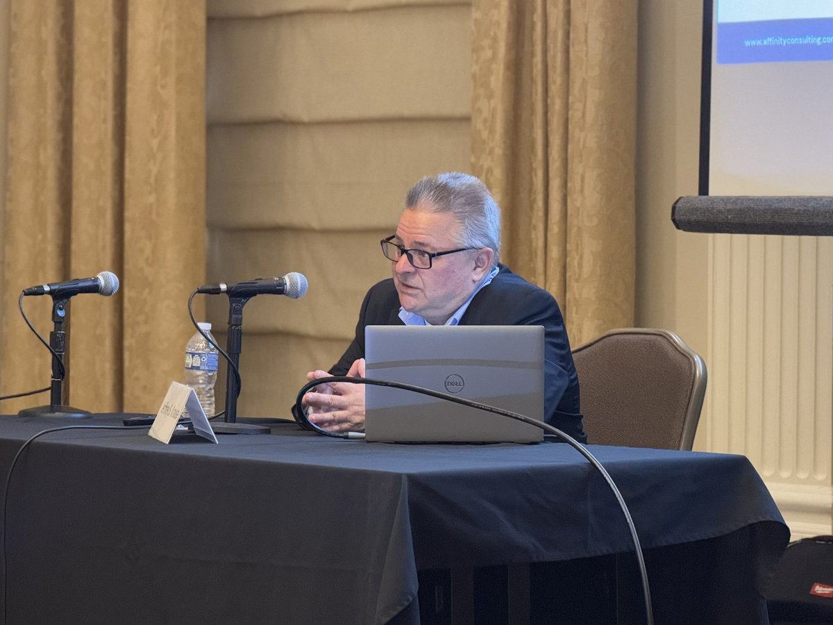 ISBAlawyer's tweet photo. Jeff Krause, Affinity Consulting, presents “Growing Pains: Challenges in Teaching Our Team” during the ISBA Solo &amp; Small Firm Conference 2026. @jskrause @affinitylegal 

Special thanks to moderator Trent S. West, Law Offices of West &amp; Ginos, LLC.

#ISBA #SSFC26 https://t.co/RqXHoxVfzl