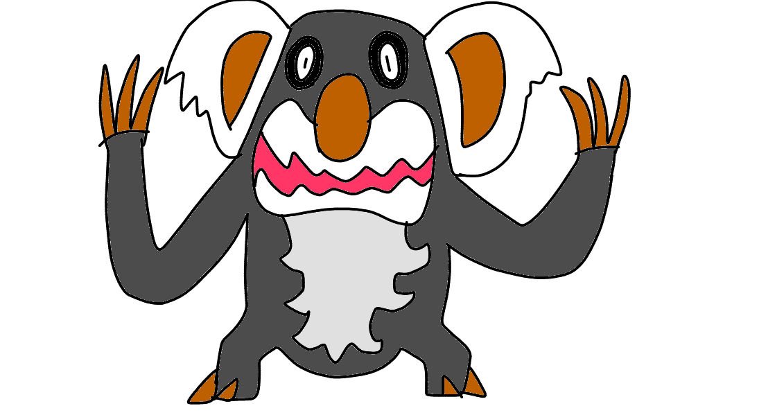 MrDrizzile's tweet photo. A Fakémon based on a Drop Bear, a 100% animal that wasn't made up, trust me. https://t.co/FzjwyjvyuA