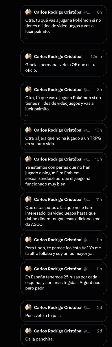 DADOSU_1999's tweet photo. @UNIRuniversidad @Crlos_Rodrigo Por favor, en caso de que este sujeto colabore con ustedes, sean conscientes de las declaraciones que realiza en contra de las mujeres y los habitantes de latinoamérica. No dejen que su buena imagen sea manchada por alguien así y tomen medidas. Gracias. https://t.co/ecewmrz9k4