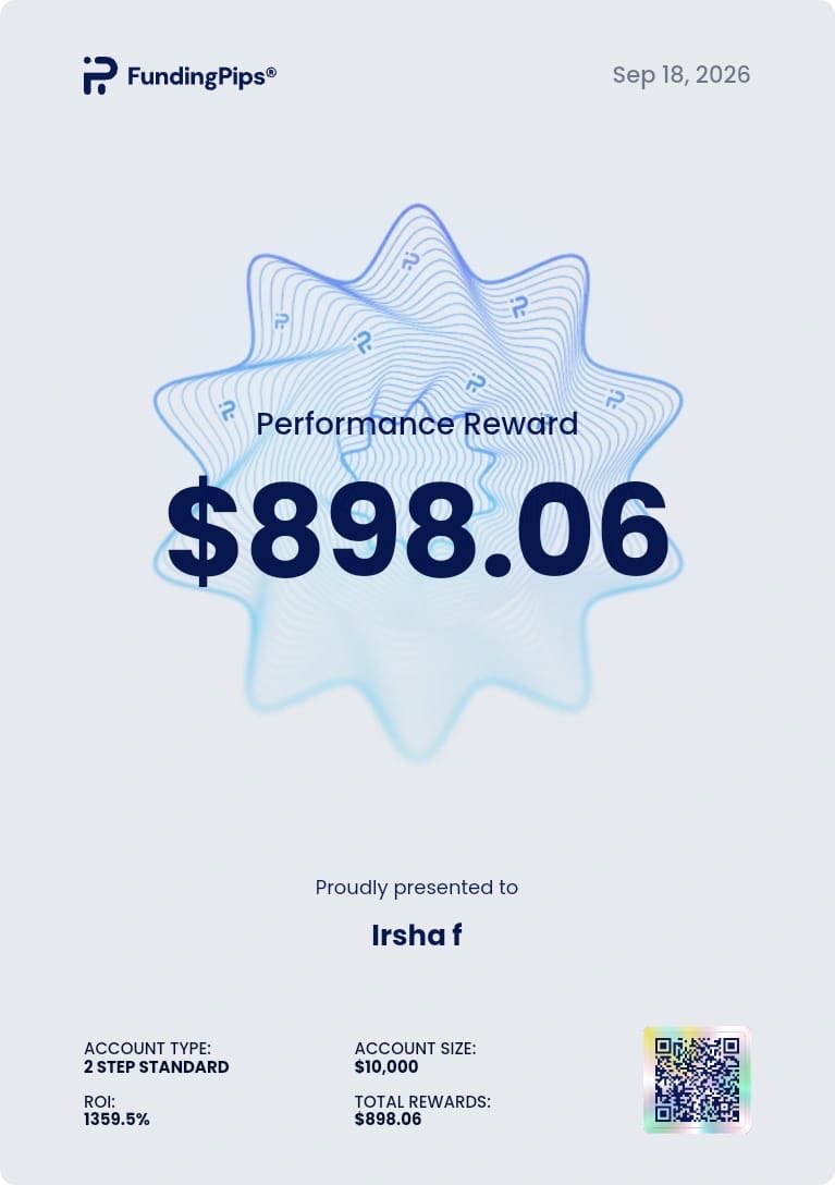 irshaayy's tweet photo. Finally, the wait is over!🪽
My first ever payout with @fundingpips has been processed

thanks to @fundingpips @Khldfx @xainfx_ https://t.co/Ou7CWfFJPa