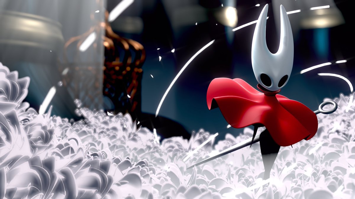 SamiTrese's tweet photo. I made a new render!

This time inspired by the beautifull cover of the edge magazine, that cover told me that we were about to get a really special game (an then it took a few more years hehehe)

#Blender3d #3D #hollowKnight #Silksong #MadeByHumans https://t.co/ehOD8K51D6