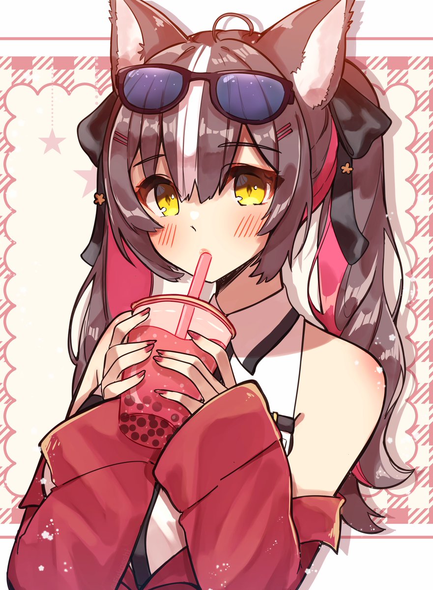 ShockWolf93's tweet photo. Name a better duo than a wolf girl and her boba...

Thank you @Fukosshi for the adorable artwork!
#Airirkgk https://t.co/MXN6H0WxdR