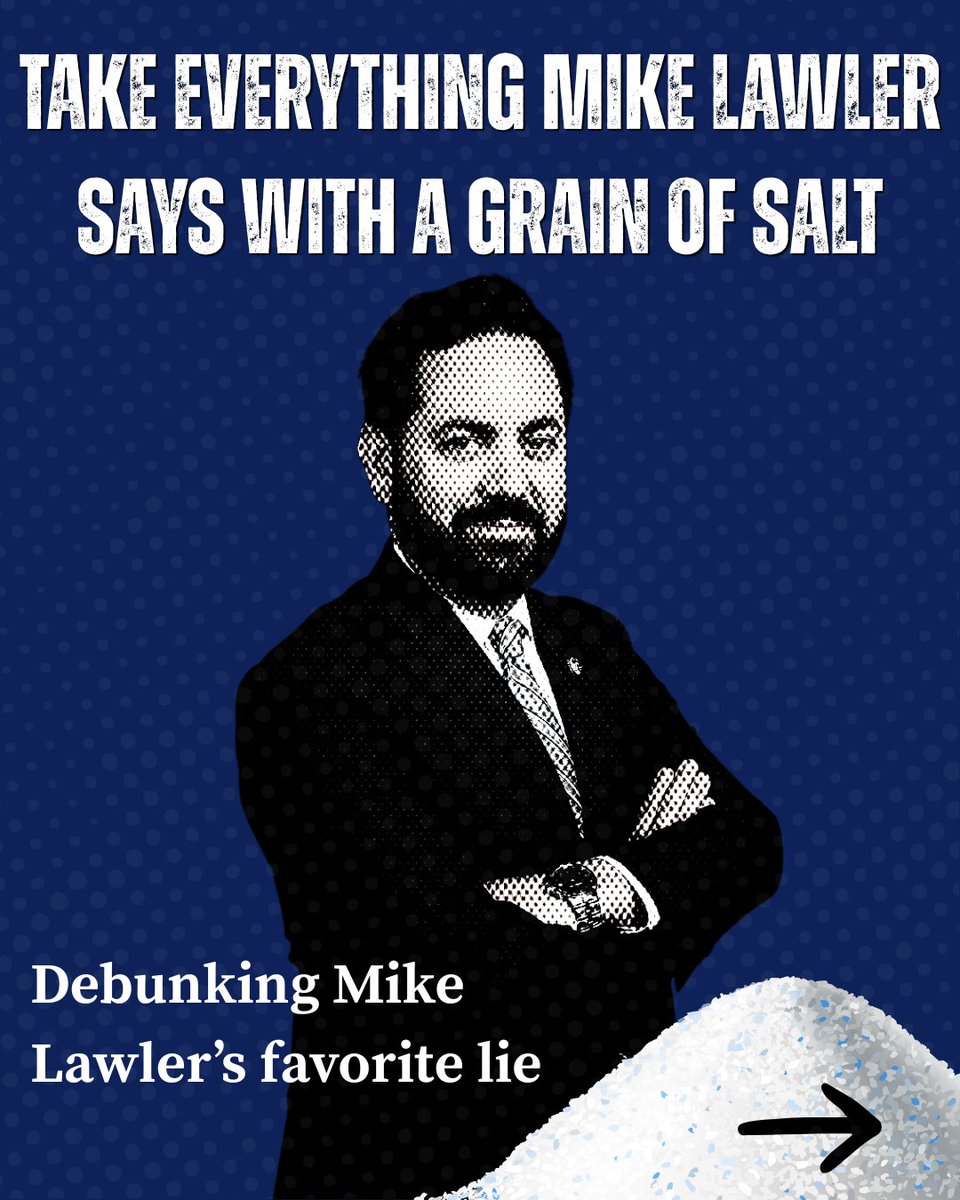 CaitforNewYork's tweet photo. Instead of letting the SALT deduction cap expire at the end of 2025, Mike Lawler voted to make it a permanent tax on working families to fund tax breaks for billionaires.

When it comes to career political operative Mike Lawler, take everything he says with a grain of salt. https://t.co/uSFmgYhDOS