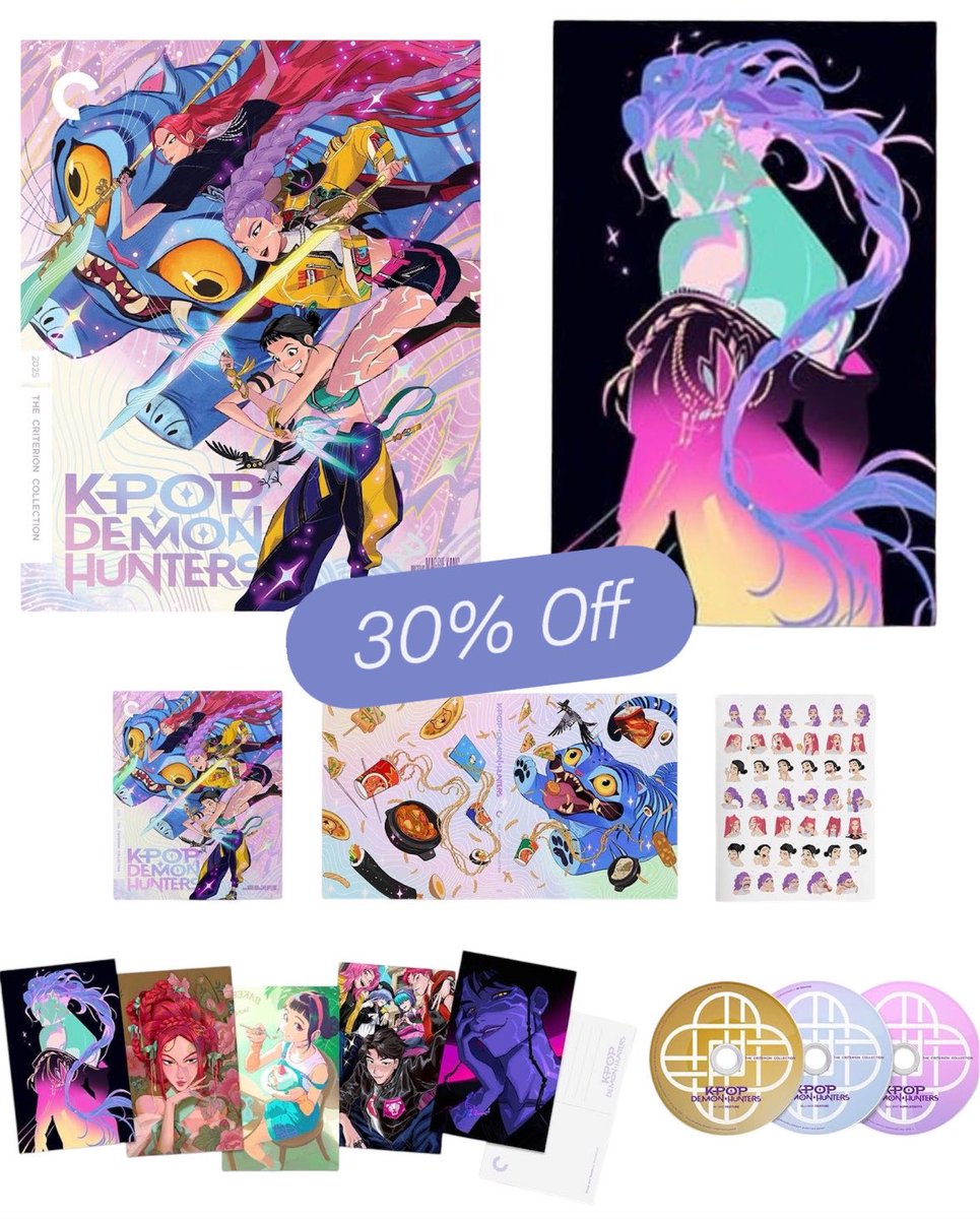 FunkoPOPsNews's tweet photo. K-Pop Demon Hunters fans! The awesome Criterion Collection is 30% off for a limited time! All 3 versions ~
Linky ~ https://t.co/k1yW78GbAG
#Ad #FunkoPOPNews #KPopDemonHunters #CriterionCollection #Huntrix https://t.co/cNEScWGxTp