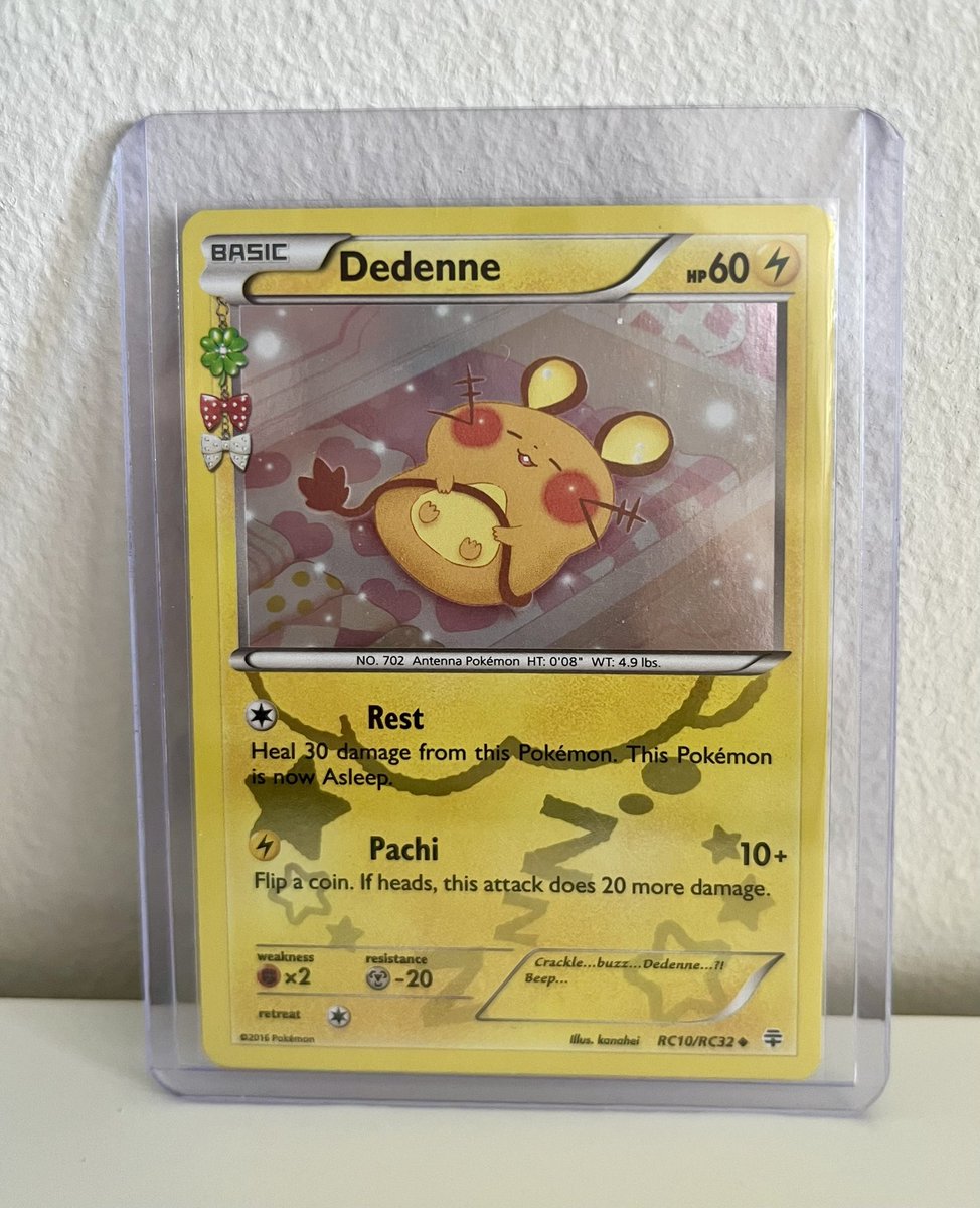 dashiyams's tweet photo. i keep looking at this dedenne card i got they other day you are so perfect my fat chud rat son i love you so much https://t.co/RPnXRDxG7I