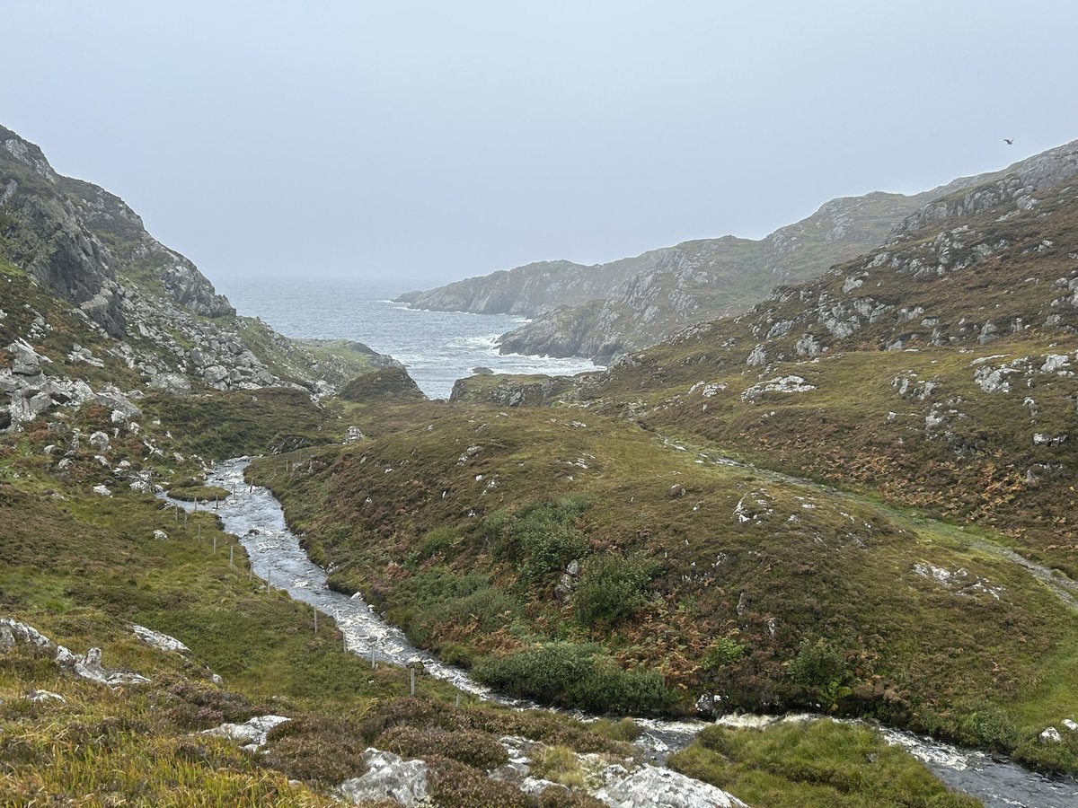 Northlakesuk's tweet photo. Friday afternoons soggy adventure after a wander at little Assynt I drove to the coast to Achmelvich and had a wander along the coast in the glorious rain despite soggy boxer shorts this was a nice walk to Port Alltan Na Bradhan 👍 🥾 🥾 https://t.co/QHayFshm8m