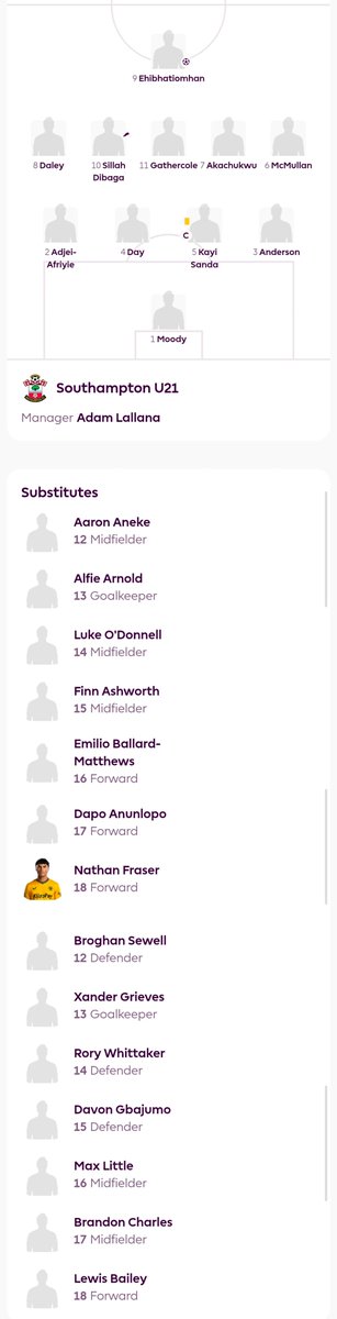 SFCYouthMatches's tweet photo. Wolves U21s v Southampton U21s

#saintsfc https://t.co/Hzv6B0XBij