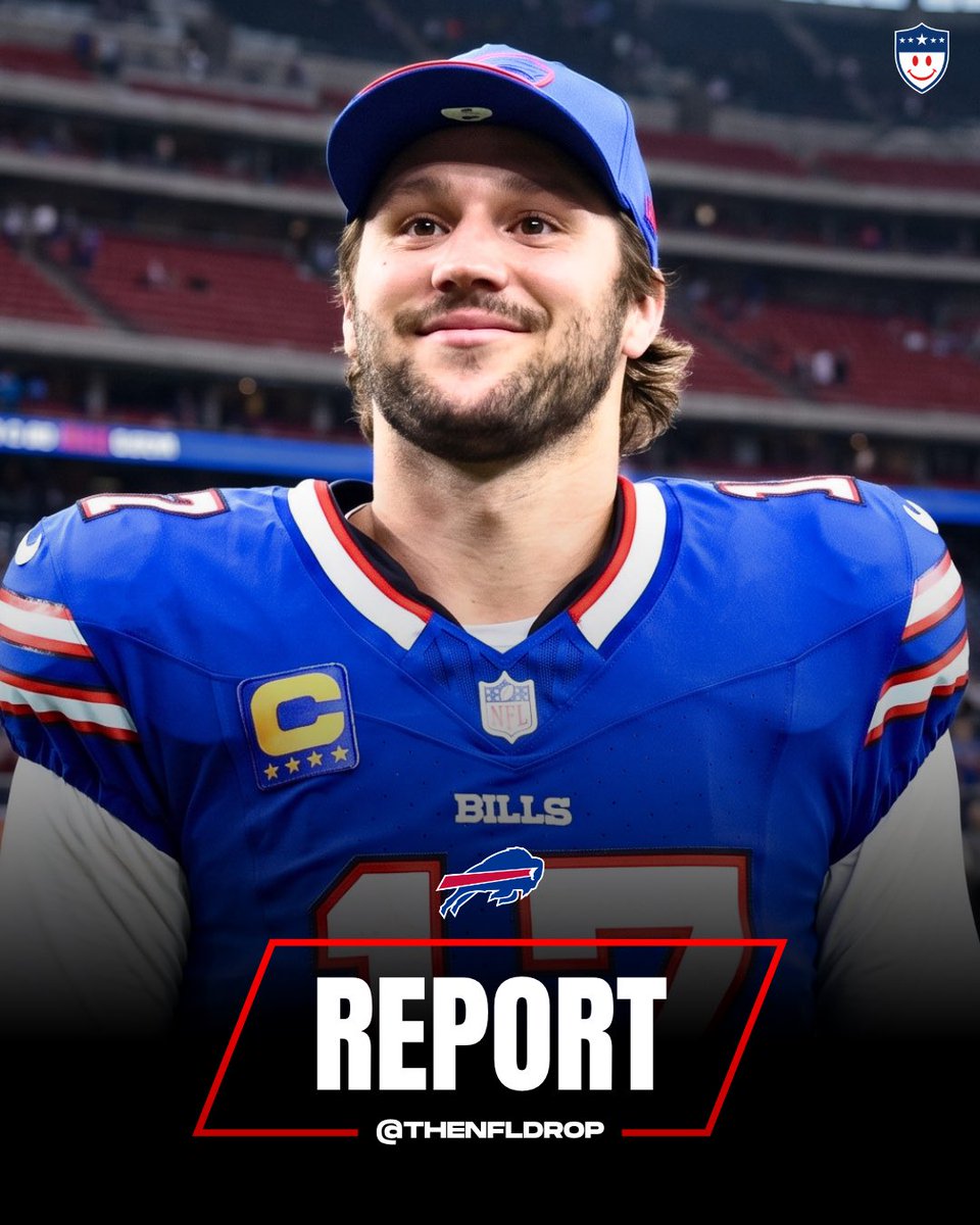 TheNFLDrop's tweet photo. REPORT: Josh Allen is now listed as the RB1 for the Buffalo Bills in addition to QB1.

James Cook has been demoted to RB2. https://t.co/ns99JEYHFC