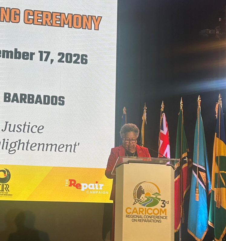 OHCHRCaribbean's tweet photo. 📢 “Reparations is about building a just and equitable future.” – Carla Barnett, SG #CARICOM Secretariat.
🌍#UNHumanRights supports efforts across the Caribbean to ensure reparatory justice⚖️remains at the heart of a human rights-based future #SecondDecade #AfricanPeopleDescent https://t.co/mLoAPX9EI5