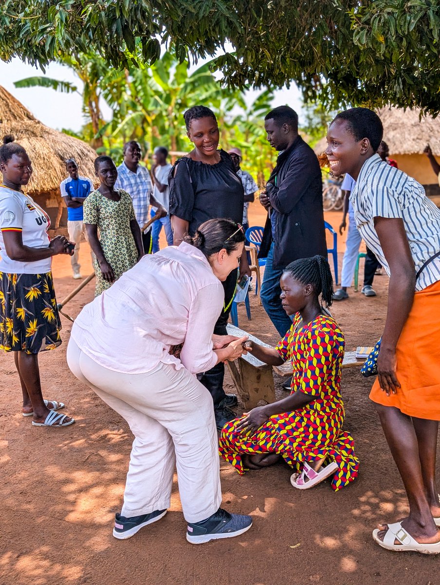 cciug's tweet photo. Day two wrapped up with so much joy! From heartfelt handshakes,hugs to the primary school kids composing a welcome song, the love from the beneficiaries was overwhelming. Such an incredible connection between the team and the community, leaving everyone wishing for a return visit https://t.co/8xzVPZ6kHt