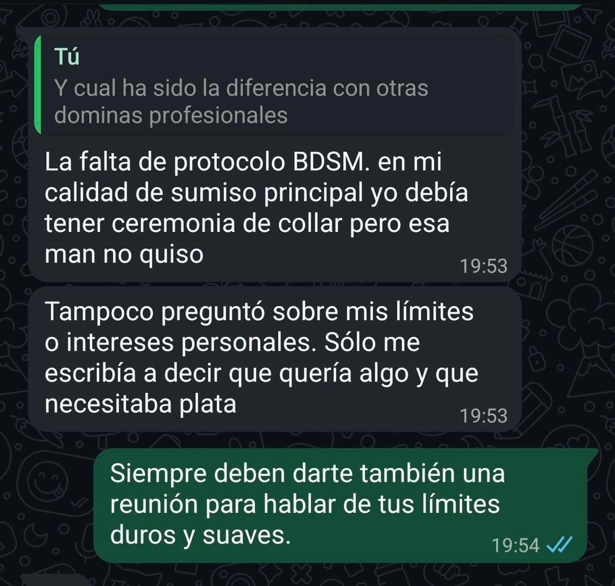 TheLadyRaven45's tweet photo. Me llega otra historia sobre la famosa dominatriz miss kitty. Ya no es novedad estas cosas porfavor, cuiden su bolsillo de gente poco profesional #dominatrizmisskitty #andrearuiz #ecdomima #misskitu https://t.co/57WkgdusWw