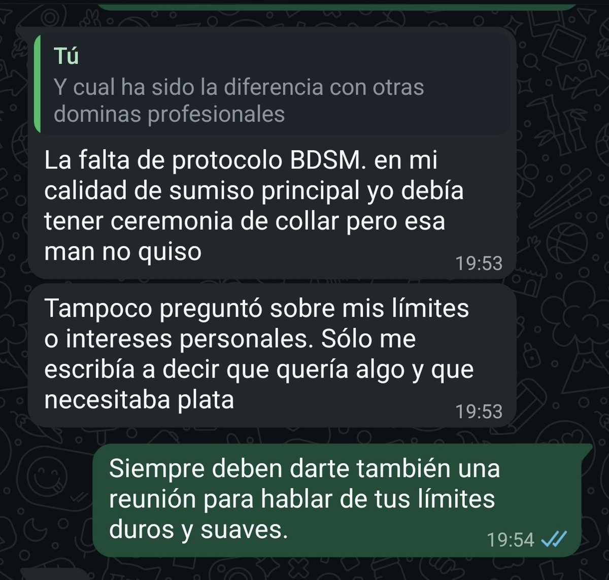 TheLadyRaven45's tweet photo. Me llega otra historia sobre la famosa dominatriz miss kitty. Ya no es novedad estas cosas porfavor, cuiden su bolsillo de gente poco profesional #dominatrizmisskitty #andrearuiz #ecdomima #misskitu https://t.co/57WkgdusWw