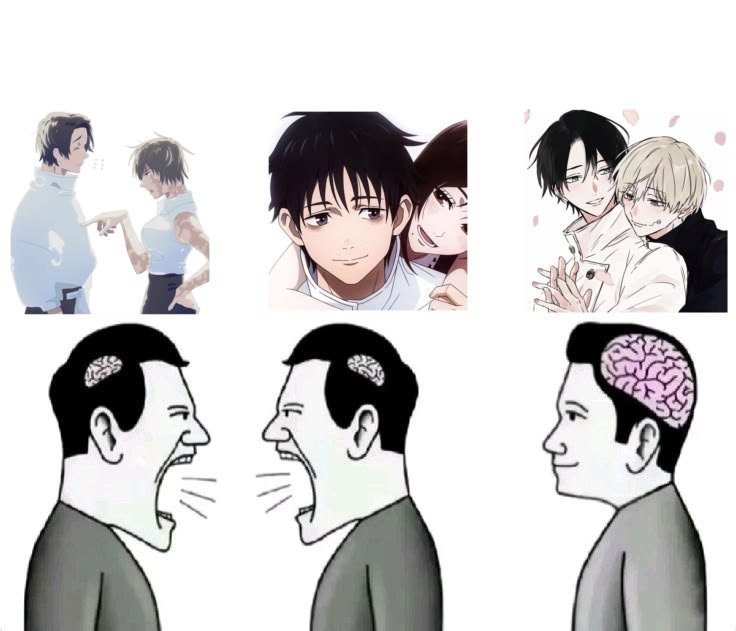 SoaresSantana2's tweet photo. Eu não consigo shippar o Yuta com a Maki, mas respeito quem gosta do casal e acho até bonitinho ver as fanarts deles. Já em relação à Rika, eu shippo MUITO, mas é claro que Inuokko é supremacy pra mim https://t.co/vOSI8Hmpwg