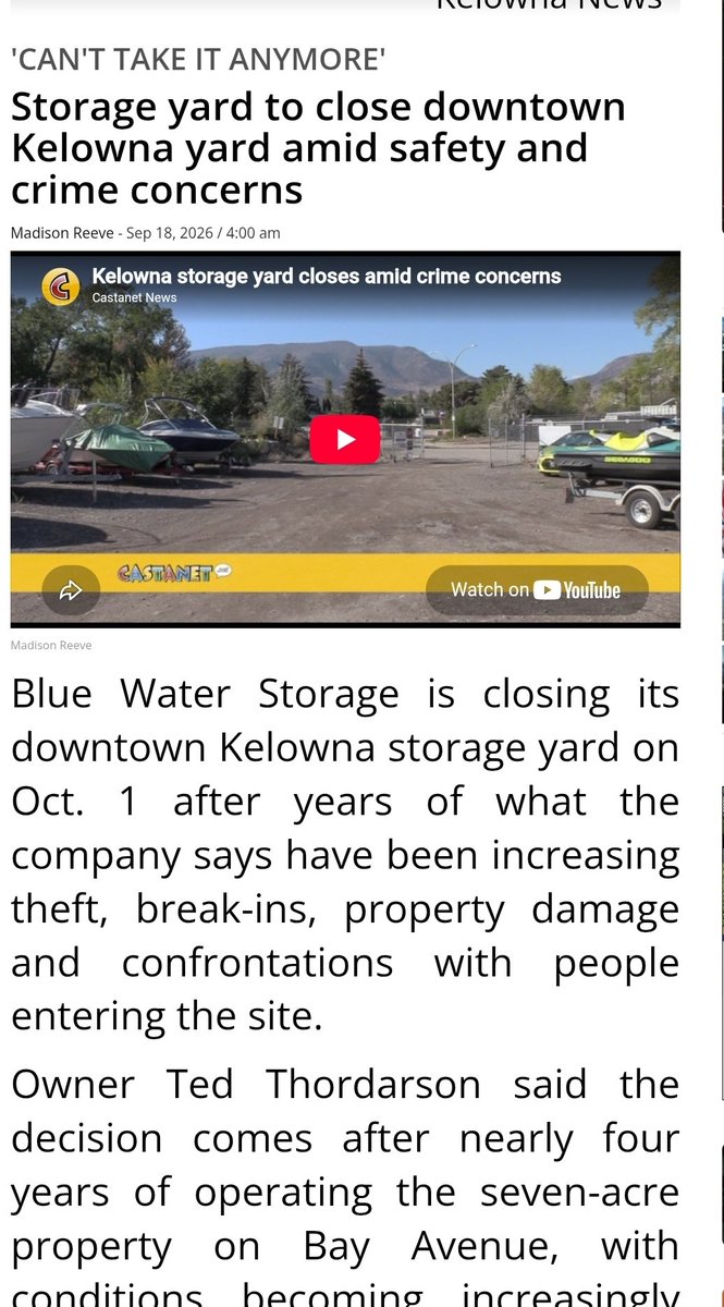 Kristina4BC's tweet photo. Crime & safety continue to be a top concern for the people of Kelowna and British Columbians writ large.

Businesses continue to close. Innocent people are hit in their pocket book and sometimes in their face. 

This NDP government continues to sing their own praises BUT the reality on the ground continues to tell the real story.

Stop the bleed. Stop Eby.