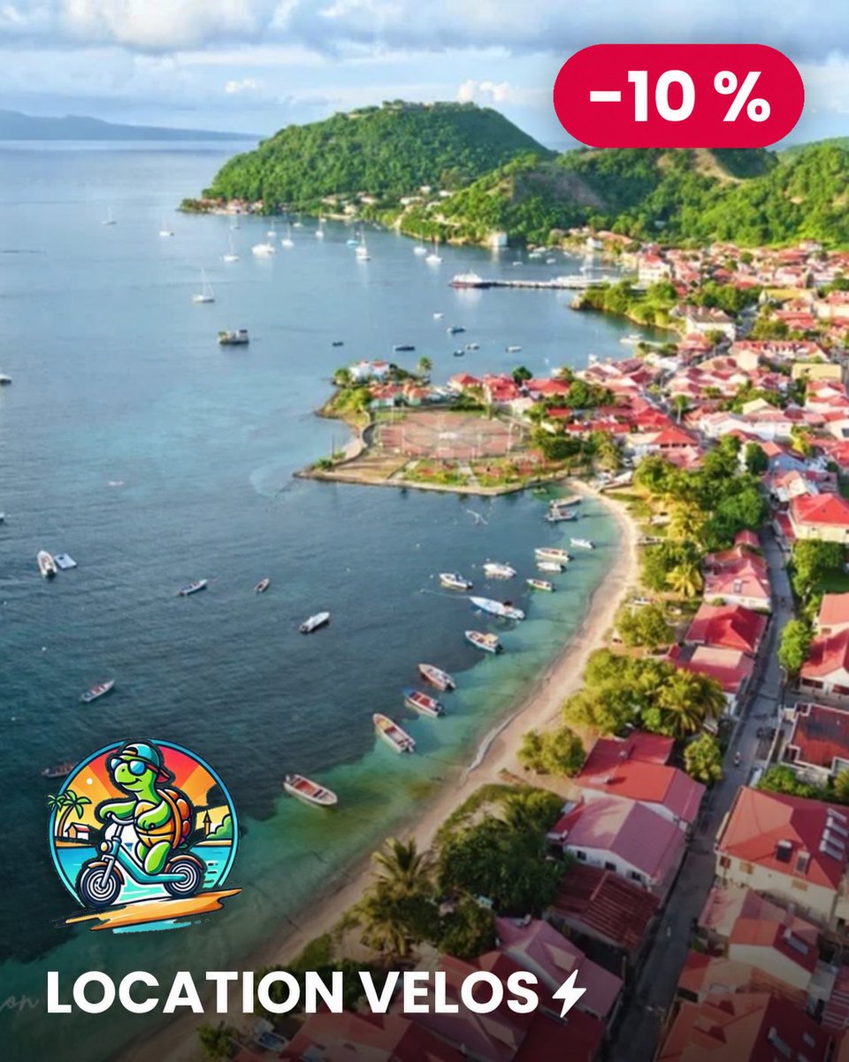 ekonomiz's tweet photo. Organisez votre séjour aux Saintes avec TMS Location : louez un vélo électrique pour visiter Terre-de-Haut. Avec ÉKONOMIZ : 10 % de réduction. Code EKO2026.
https://t.co/4sDmsdcwU1
#Guadeloupe https://t.co/GUXGDEOVz0