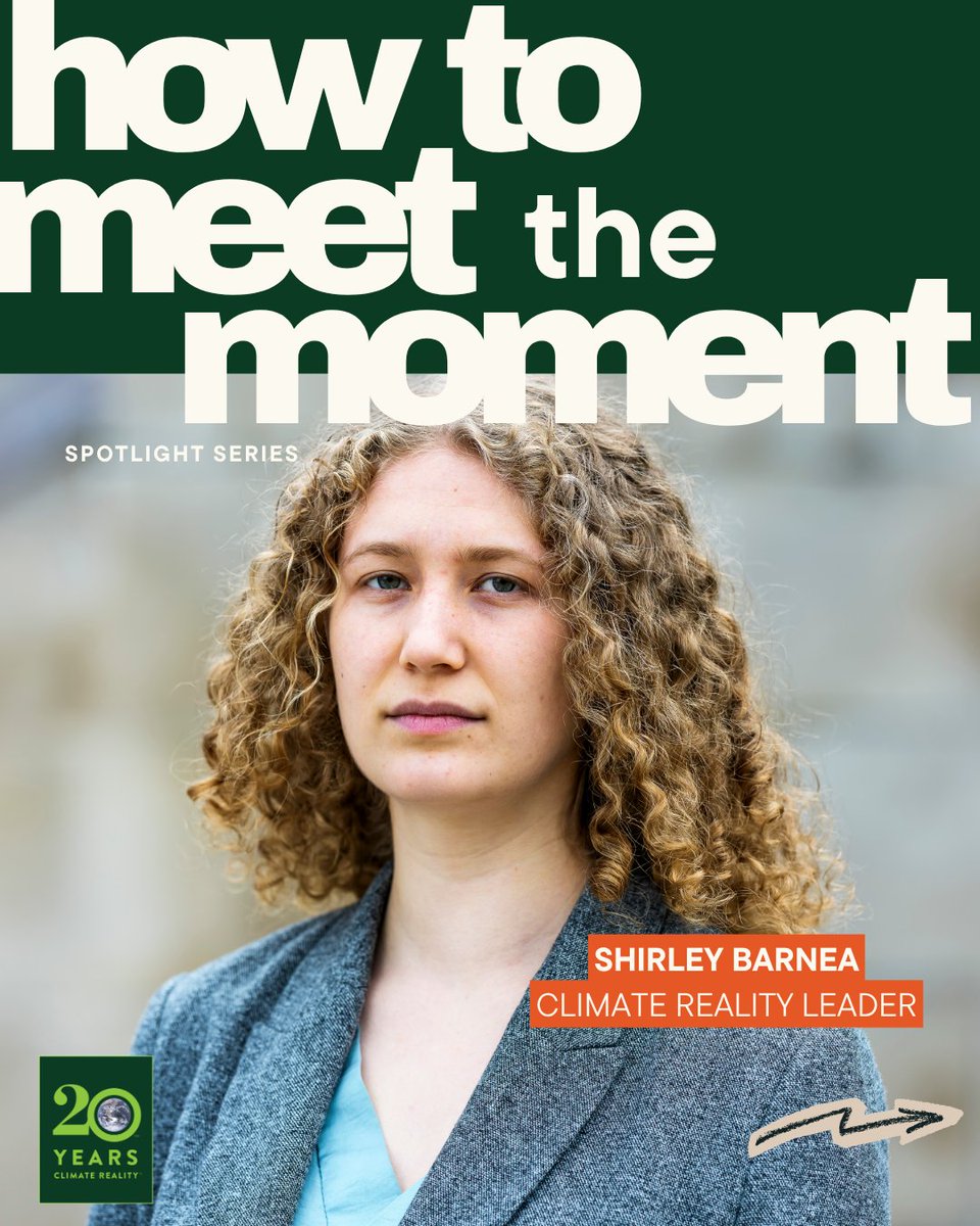 ClimateReality's tweet photo. From organizing Montreal climate marches to taking the Canadian government to court, Shirley Barnea keeps finding new ways to push for change. 

#MeetingTheMoment is about Climate Reality Leaders like her —– showing there’s more than one way to #ActOnClimate 
https://t.co/EejiVDQCI0