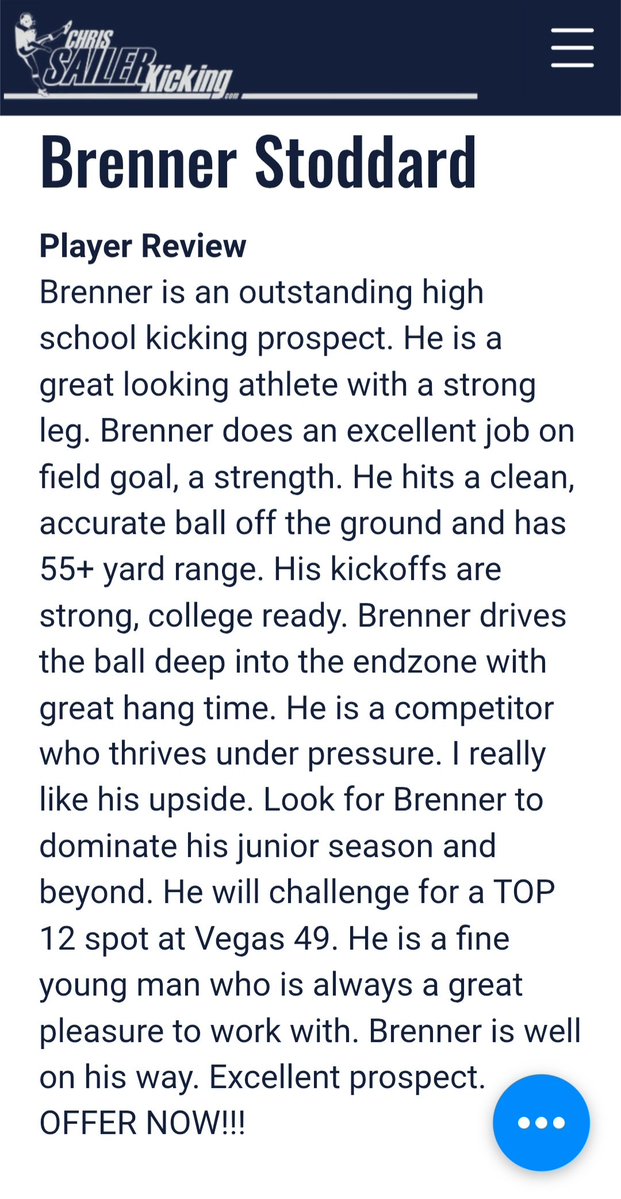 brennerstoddard's tweet photo. Blessed and grateful to now be ranked as a 5⭐️ kicker and 10th in 🇺🇸‼️
1st clip: 62 yard FG (over the net)
2nd clip: 35 yard FG in warmups (into the wind)
@Chris_Sailer
@CSKRECRUITING 
@ThePuntFactory 
@RenKokScouting https://t.co/Hmst7y33N9