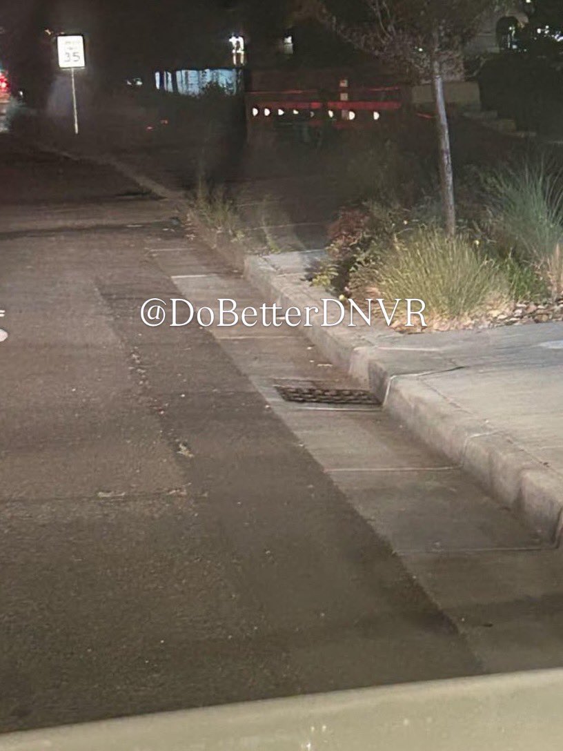dobetterdnvr's tweet photo. Montview & Chester. 
The tunnel saga isn’t over….

A white pit bull with a pink collar was standing alone by a storm drain on Montview a week or so ago when Good Samaritan pulled over to help when. A man came out of the storm drain holding a large knife, grabbed the dog, and dragged her into the sewer.

911 was called. Police arrived quickly and said there is a homeless encampment in the sewers.

This matches what other neighbors have been reporting (and videoing) at Chester & Montview: a man living in the tunnels on the Aurora / Denver line that run under the @denverpolice Academy. 

Neighbors think the dog’s name is Mella and that the sewer man is holding Mella and wants a $200 Apple gift card for her return.

@AuroraPD and DPD have been contacted. So far, neighbors say no one has been able to get the dog back. 

A dog is being held captive in a tunnel under the police academy for a $200 gift card⁉️

WTF, people. 

#LostDog #FindMella