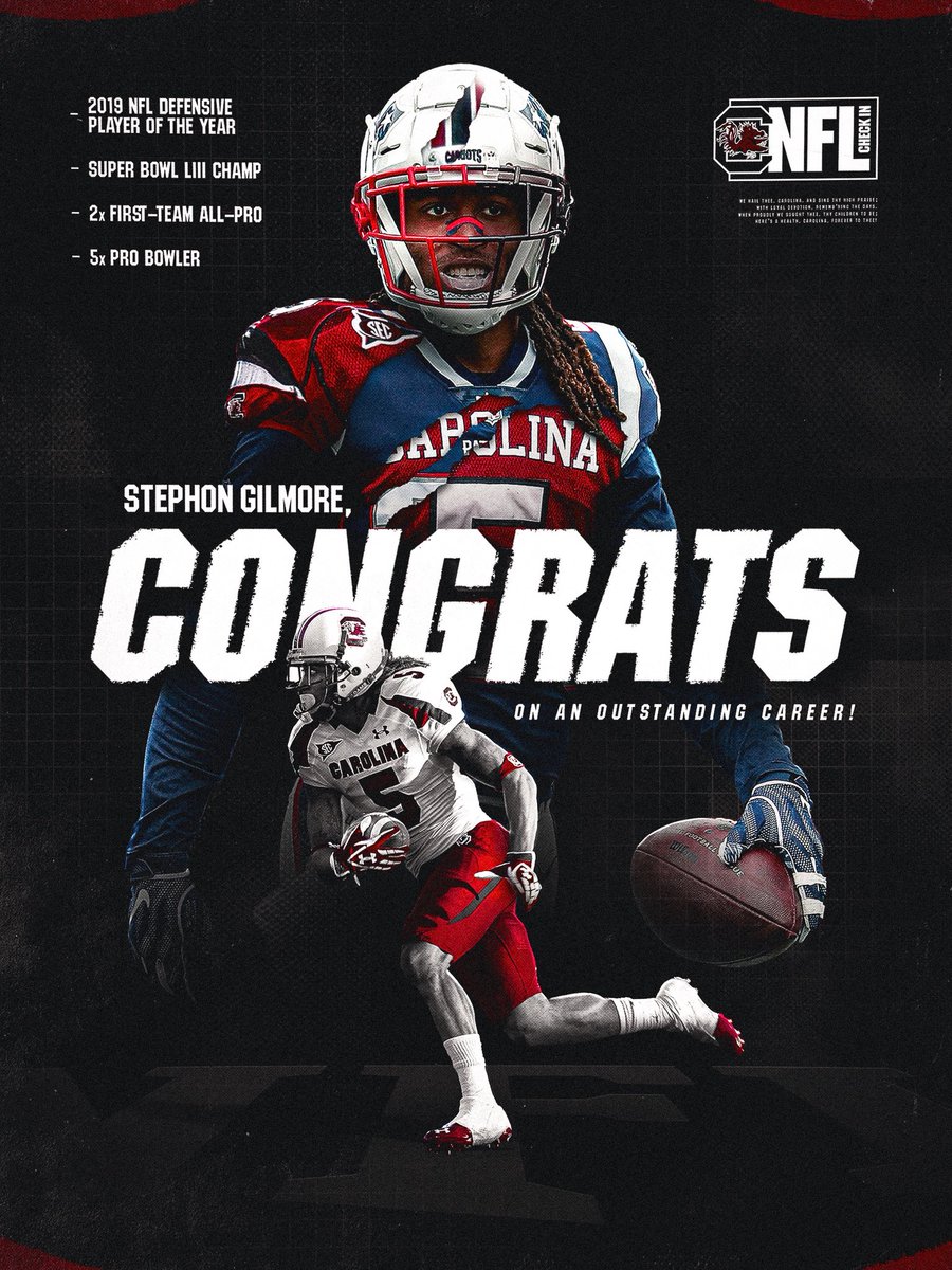 GamecockFB's tweet photo. Congratulations on a legendary career, @BumpNrunGilm0re! Forever To Thee! https://t.co/50GV5DTwQE