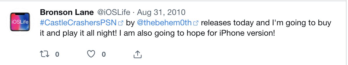 iOSLife's tweet photo. @thebehemoth it has been 16 years. Please send update on iOS port. https://t.co/dLNLbC4FTg