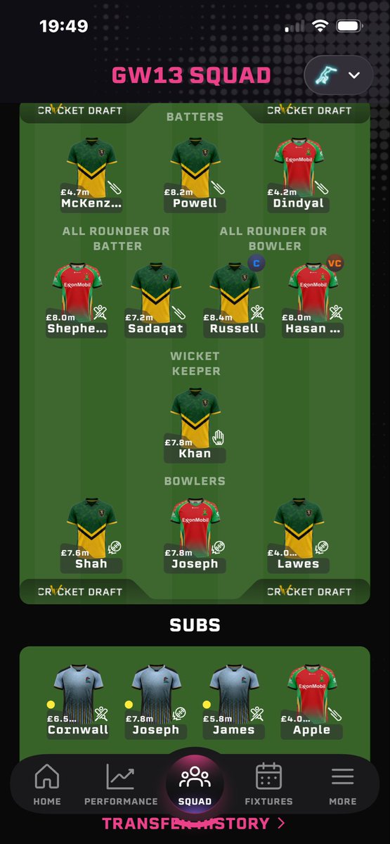 thecricketdraft's tweet photo. 🚨It’s last chance saloon for @kingsmenjamaica or @amznwarriors 

✍️Make sure you get those GW 13 @CPL Squads in….

#CPL26 #GAWvJK #CricketPlayedLouder #BiggestPartyInSport #Carib https://t.co/GoOtQODZWl
