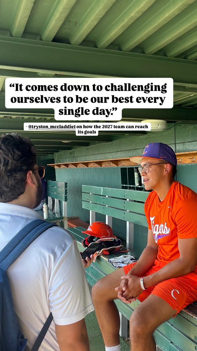 ClemsonBaseball's tweet photo. What they're saying on the first day of #FallBall. https://t.co/qzLKtBCNvs
