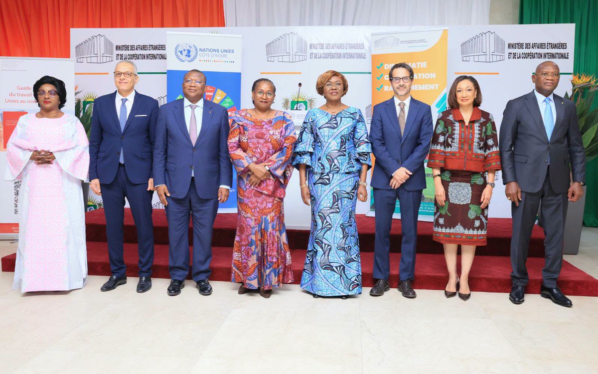 OITAbidjan's tweet photo. 🇺🇳 Mieux unir les expertises de @ONU_CIV pour mieux servir les priorités de la #CôteDIvoire.
À Abidjan, l'#OIT était aux côtés du Système des Nations Unies pour présenter le Guide pratique, avec l’appui de la #Suisse🇨🇭, un partenaire traditionnel de l'#ONU.
#OneUN #ODD8 https://t.co/9DjQZwb0pv